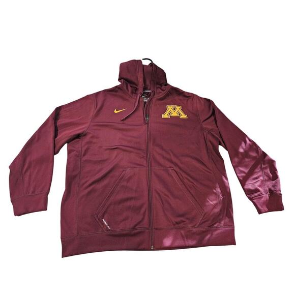 Nike Therma Fit Minnesota Golden Gophers Full Zip Jacket Men’s Size XXL - Picture 1 of 6